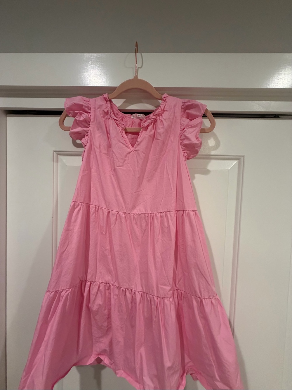 (a loves a) Pink Ruffle Sleeve Girls' Dress